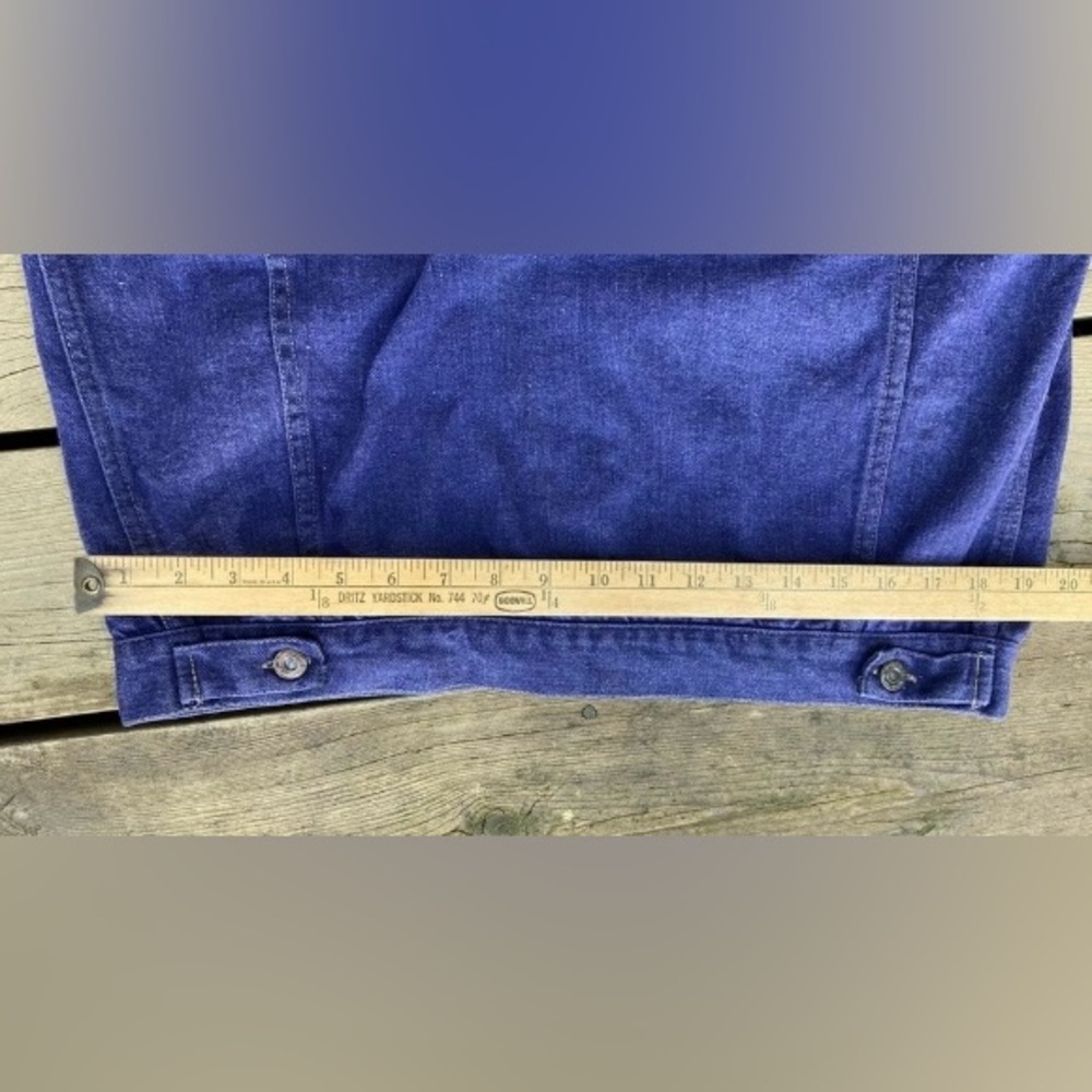 Levi’s Type Jacket SUTTON & SUTTON Blue Purple Denim Size XL - Picture 7 of 11